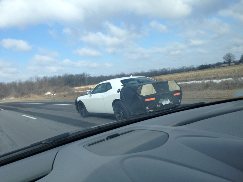 Illustration for article titled 2015 Dodge Challenger Spotted in Camouflage